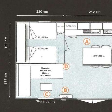 MOBILHOME 4 personnes - Le Charly