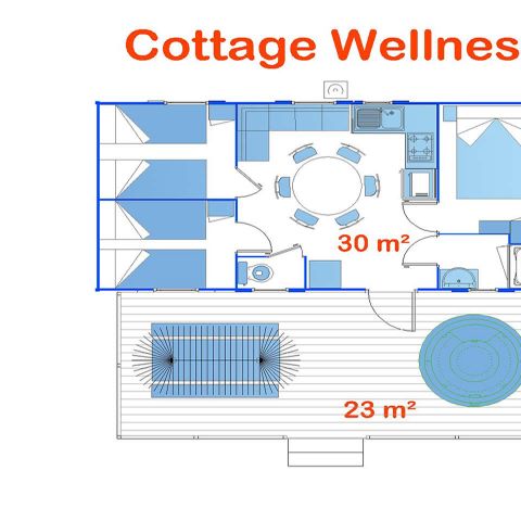 MOBILHOME 6 personas - Bienestar en casa de campo