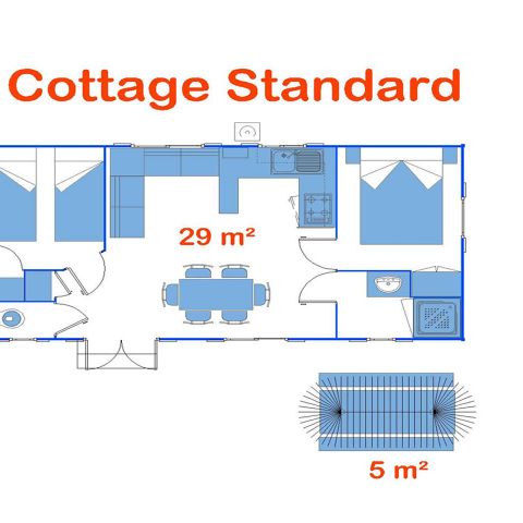 MOBILHOME 6 personas - Cabaña estándar