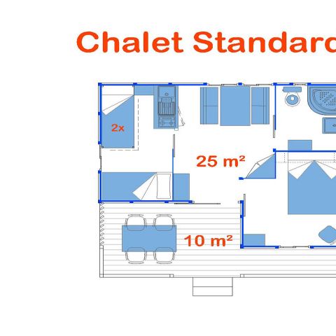 CHALET 6 Personen - Standard