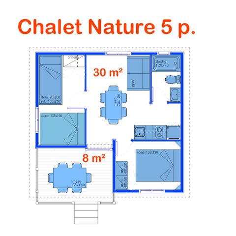 CHALET 6 Personen - Natur