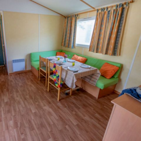 Mobilheim 4 Personen - KLASSISCHE ÜBERDACHTE TERRASSE 27M²