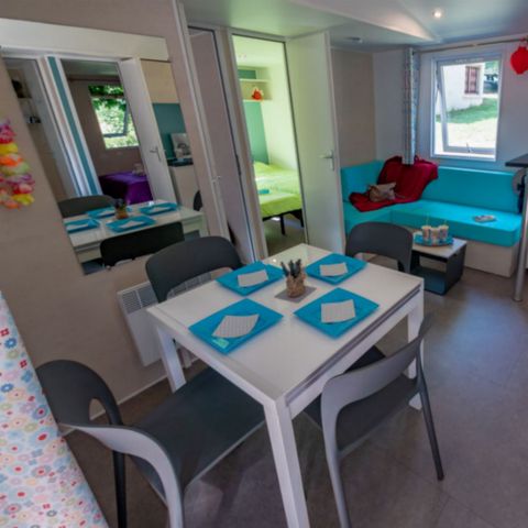 Mobilheim 6 Personen - Mobilheim Privilège34m² (3Sch-6P) Überdachte Terrasse