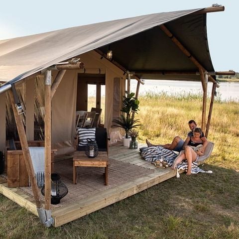 CANVAS AND WOOD TENT 5 people - Safari tent Begon