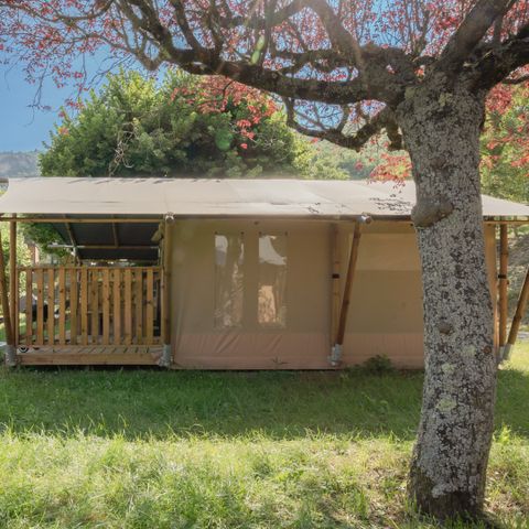 CANVAS AND WOOD TENT 5 people - Bégon