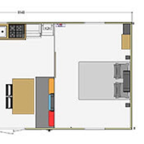 STACARAVAN 4 personen - Comfort - 2 kamers PMR