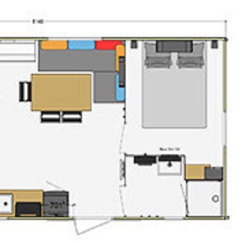 MOBILHOME 12 personas - Familia Max - 2 Mobiles Casa 3 dormitorios