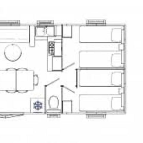 MOBILHOME 12 personas - Familia Max - 2 Mobiles Casa 3 dormitorios