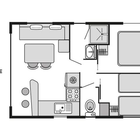 MOBILE HOME 4 people - Panorama CONFORT Air-conditioned - Lagoon view