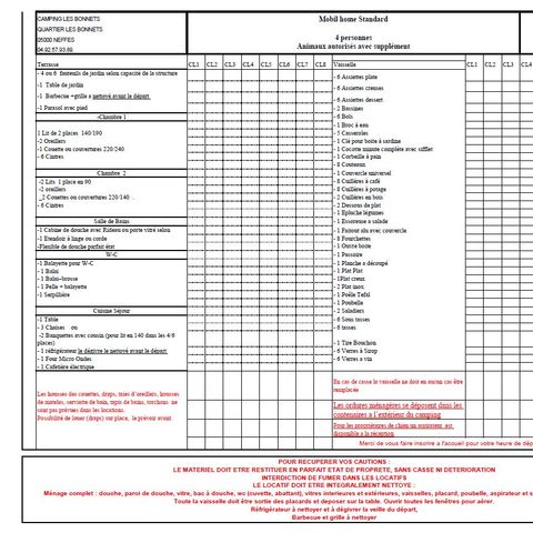 MOBILHOME 4 personas - Estándar