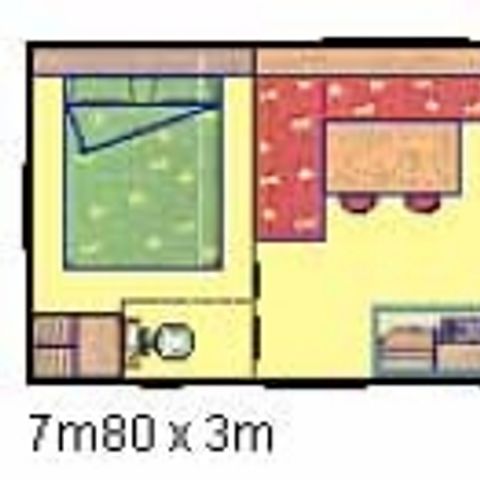 MOBILHOME 4 personas - FAMILIA - 2 dormitorios