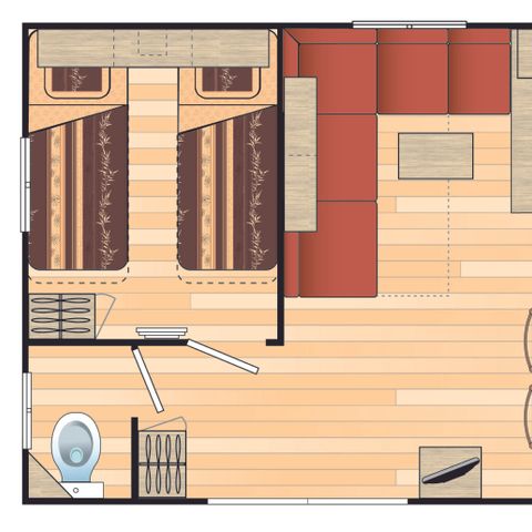 MOBILHOME 4 personas - SUPER TITANIA 32m² - Apartamento francés