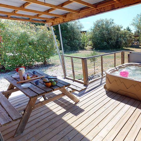 CHALET 4 people - Luberon - 35m2 - 2 bedrooms + Jacuzzi