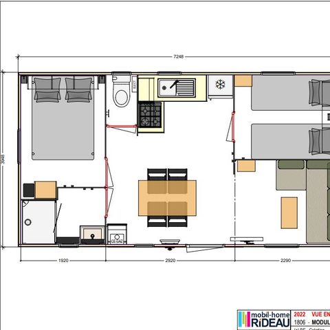 MOBILHOME 5 personnes - Dune Dimanche/Dimanche