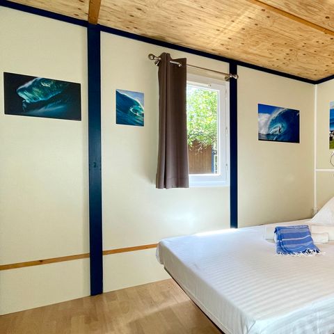 CHALET 5 personnes -  Chalet Tahiti 4/5p - 2 Chambres - TV - Climatisation