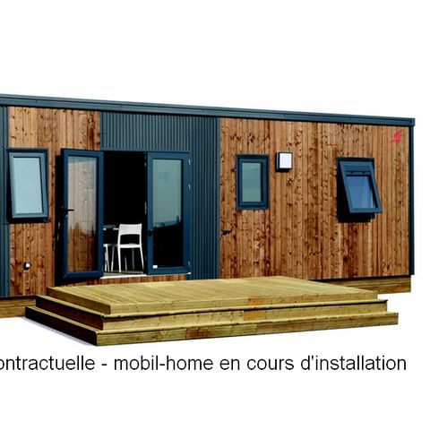 Stacaravan 6 personen -  Premium 33m² 3 slaapkamers + Terras + TV + LV + BBQ + Loopafstand