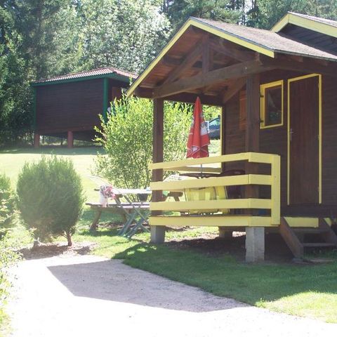 CHALET 2 personnes - CABANON JAUNE sans sanitaires