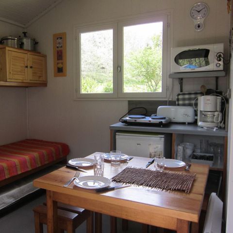 CHALET 2 people - YELLOW CABANON without sanitary facilities