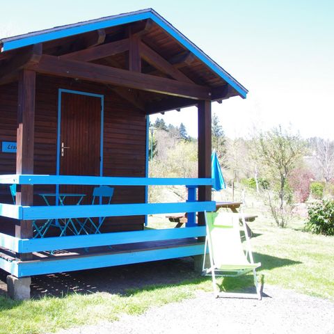 Chalet 1 Person - CABANON STANDARD BLAU ohne Sanitäranlagen