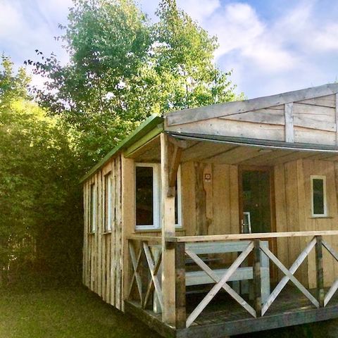 MOBILHEIM 4 Personen - Cottage OGHAM - 25m2- Die ungewöhnliche Hütte der Schriftgelehrten