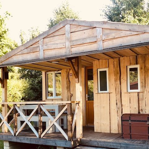 MOBILHEIM 4 Personen - Cottage OGHAM - 25m2- Die ungewöhnliche Hütte der Schriftgelehrten