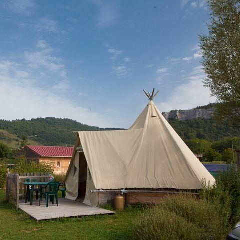 CANVAS BUNGALOW 4 people - LODGE TRAPPEUR without sanitary facilities