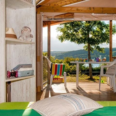 TENTE TOILE ET BOIS 5 personnes - Eco Lodge | 2 Ch. | 4/5 Pers. | Sans SDB