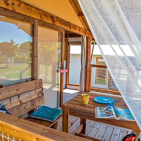 TENDA IN TELA E LEGNO 5 persone - Lodge | 2 Camere da letto | 4/5 Persone | Senza bagno