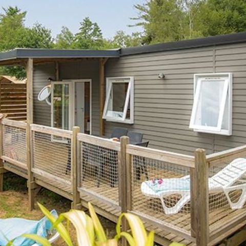 Stacaravan 6 personen - Mobile-home | Comfort XL | 3 slaapkamers | 6 pers. | Verhoogd terras | Airconditioning