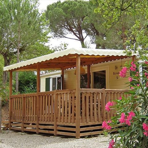 CASA MOBILE 5 persone - Legno rosso