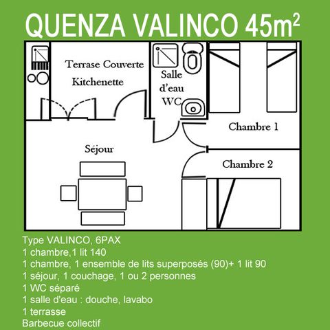 CHALET 6 personnes - Valinco (Arrivées Samedi)