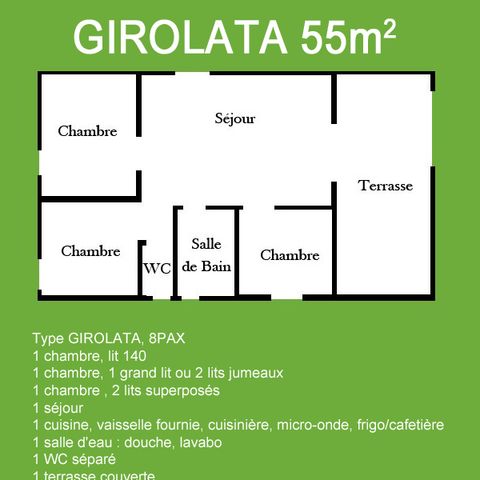 CHALET 8 Personen - Girolata (Ankünfte Samstag)