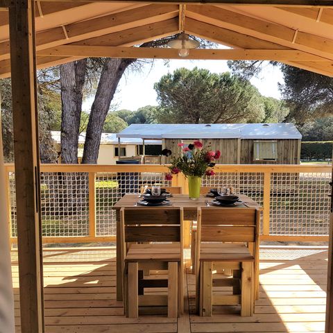 UNUSUAL ACCOMMODATION 5 people - Cosyflower Premium 38m² (2 bedrooms) + TV + dishwasher + bed linen + towels + covered terrace 4/5 pers.