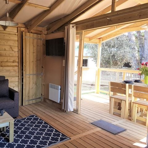 UNUSUAL ACCOMMODATION 5 people - Cosyflower Premium 38m² (2 bedrooms) + TV + dishwasher + bed linen + towels + covered terrace 4/5 pers.