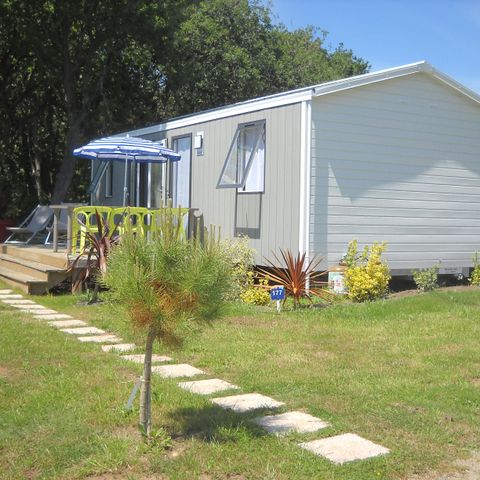 MOBILE HOME 6 people - Premium 30m² (3 bedrooms) + terrace 15m² + linen + towels + LV + TV 6 pers.