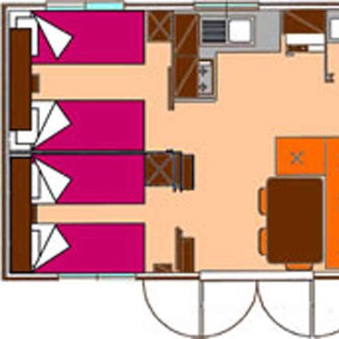 MOBILE HOME 6 people - SUNFLOWER SUITE