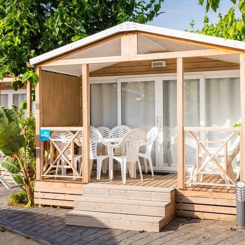 Stacaravan 4 personen - Stacaravan | Comfort XL | 2 slaapkamers | 4 pers. | Overdekt terras | Airconditioning