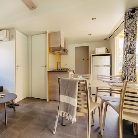 MOBILHOME 6 personnes - Premium | 2 Ch. | 4/6 Pers. | Terrasse surélevée | Clim.