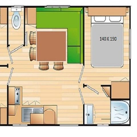 MOBILE HOME 6 people - MH3 32 sqm