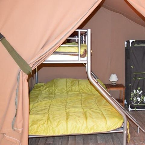 CANVAS AND WOOD TENT 5 people - LODGE VICTORIA without sanitary facilities