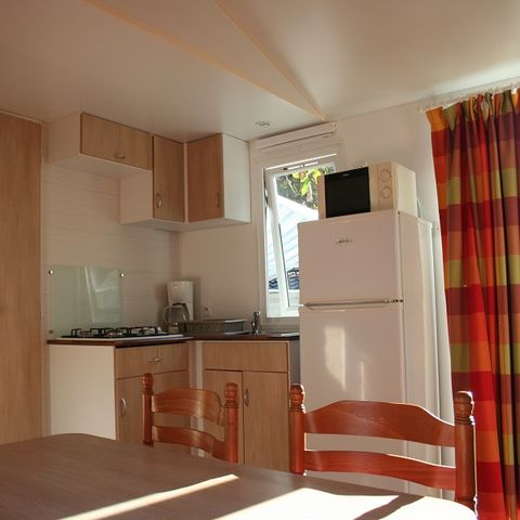 Stacaravan 6 personen - MH 3 slaapkamers 32 m² met airconditioning