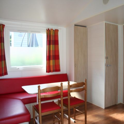 Stacaravan 6 personen - MH 3 slaapkamers 32 m² met airconditioning