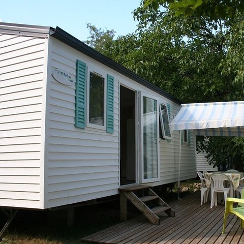 Stacaravan 6 personen - MH 3 slaapkamers 32 m² met airconditioning