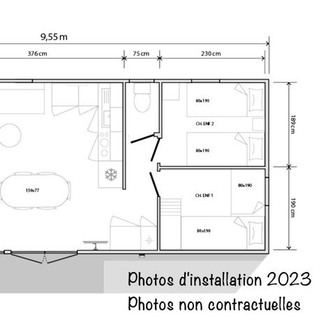 MOBILHOME 6 personas - Nuevo Loft 36m² Clim TV