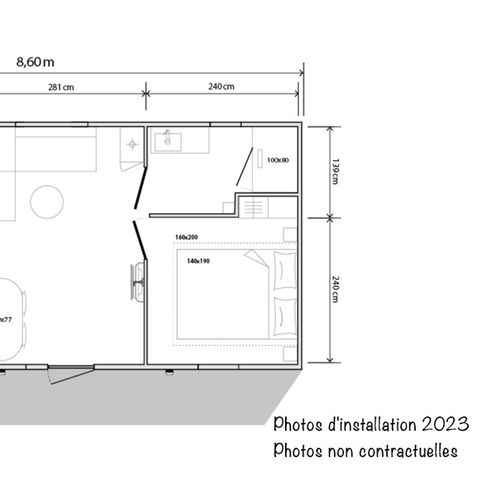 MOBILHEIM 4 Personen - New Loggia 32m² Clim TV