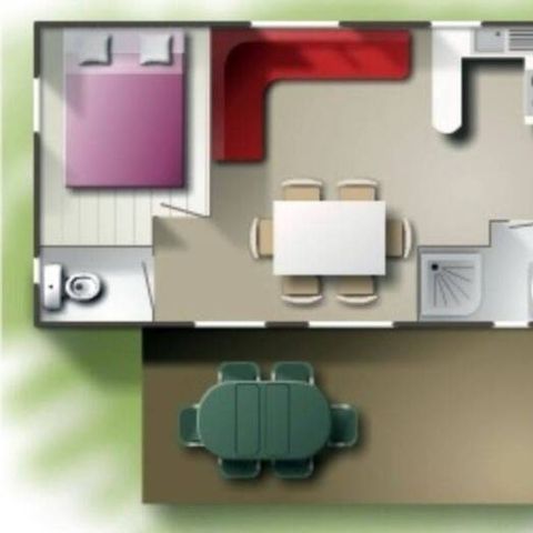 MOBILE HOME 6 people - Classic 3-bedroom mobile home for 6 people, 33m² (2010 model)