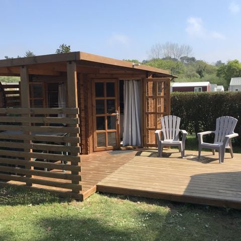 BUNGALOW 4 people - POD + kitchen chalet without sanitary facilities (Pets not allowed) 2 adults + 2 children