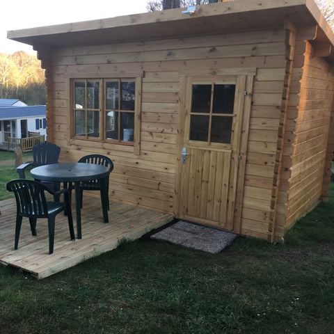 Chalet 2 personen - 12 m2 zonder sanitair zonder water (Huisdieren niet aanbevolen)