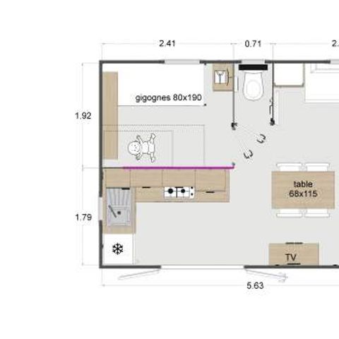 MOBILHOME 4 personas - Albergue GRAND CONFORT STEREC