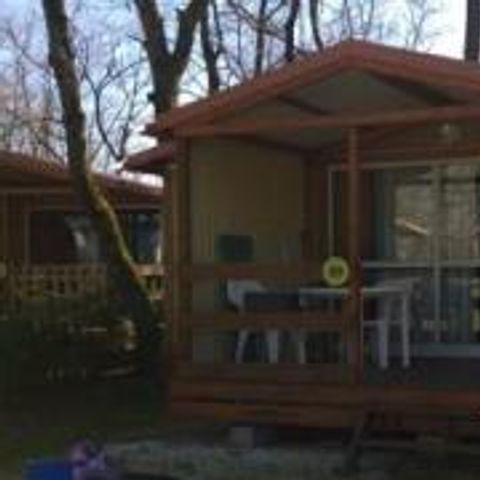 MOBILHEIM 6 Personen - Cottage Rêve 25m² + Überdachte Terrasse 16m2 +Fernsehen